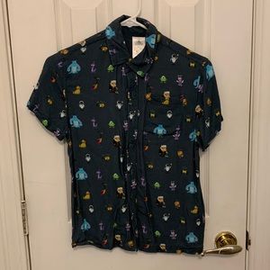 Youth Pixar pals button down shirt